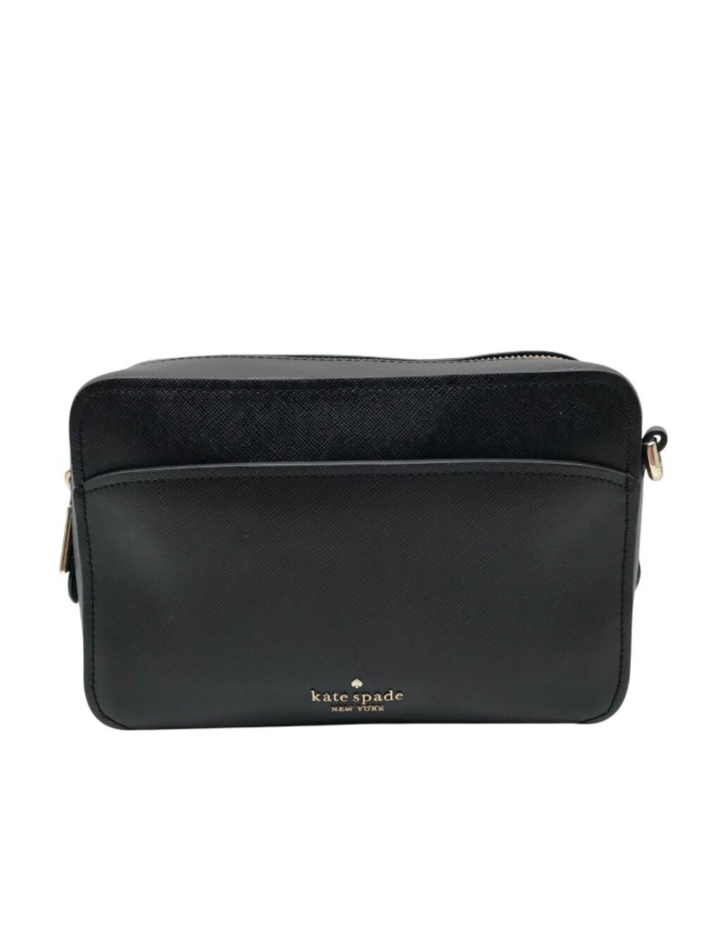 Kate Spade Black Saffiano Leather Lauryn Camera Crossbody Bag
